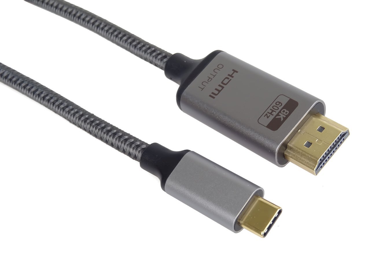 PremiumCord USB-C na HDMI kabel 2m rozlišení obrazu 8K@60Hz,4K@144Hz Aluminium