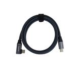 PremiumCord USB-C zahnutý kabel