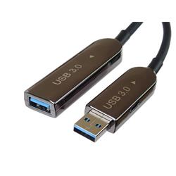 PremiumCord USB3.0 + 2.0 prodlužovací optický AOC kabel A/Male - A/Female 15m