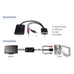 PremiumCord VGA+audio elektronický konvertor na rozhraní HDMI
