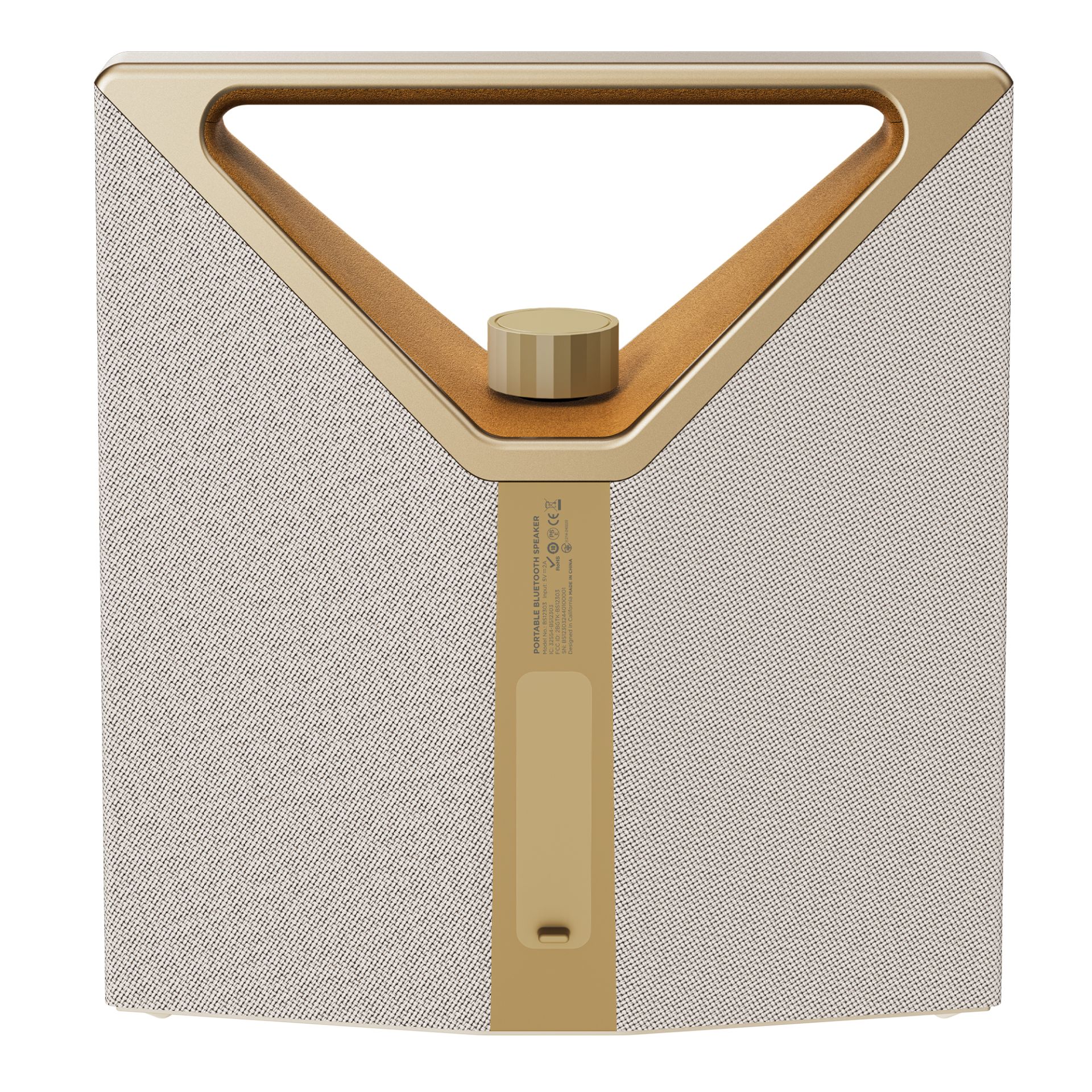 Prenosný Bluetooth reproduktor BUGANi Brief Plus Champagne