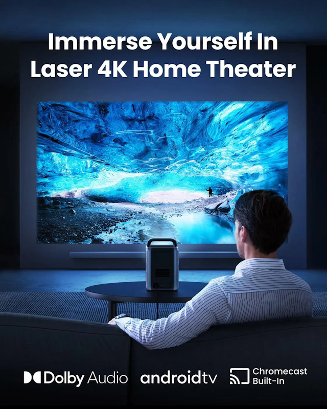 Prenosný projektor Anker Nebula Cosmos Laser 4K Black