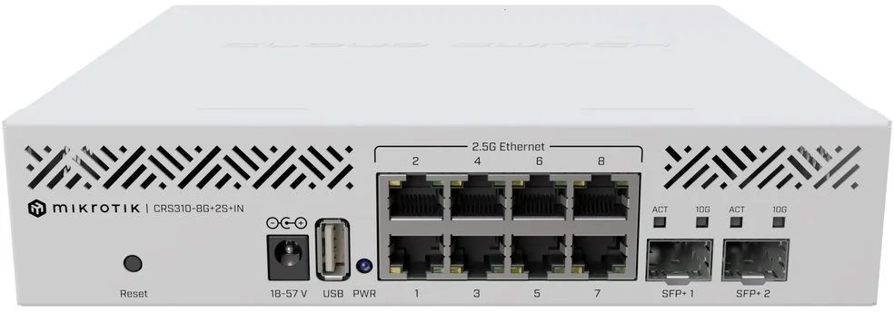 Prepínač MikroTik Cloud Router CRS310-8G+2S+IN