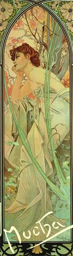 PRESCO Záložka Alfons Mucha – Evening contemplation