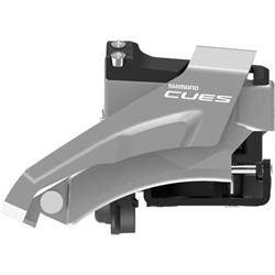 Přesmykač SHIMANO CUES FD-U4000 pro 2x9/10 obj. 34,9 (31,8 + 28,6 adapt) Top-swing LOW CLAMP pro 36/