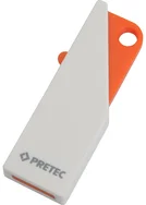 Pretec i-Disk Push 8GB USB 2.0 bílo-oranžový