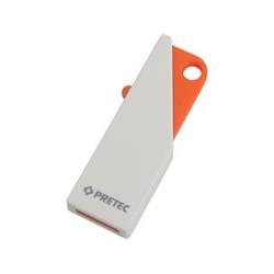 Pretec i-Disk Push 8GB USB 2.0 bílo-oranžový