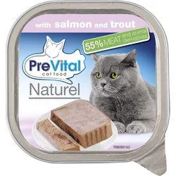 PreVital Naturel losos a pstruh, vanička 100 g