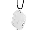 Priehľadné puzdro Epico s karabínkou AirPods Pro 3 - biele priehľadné