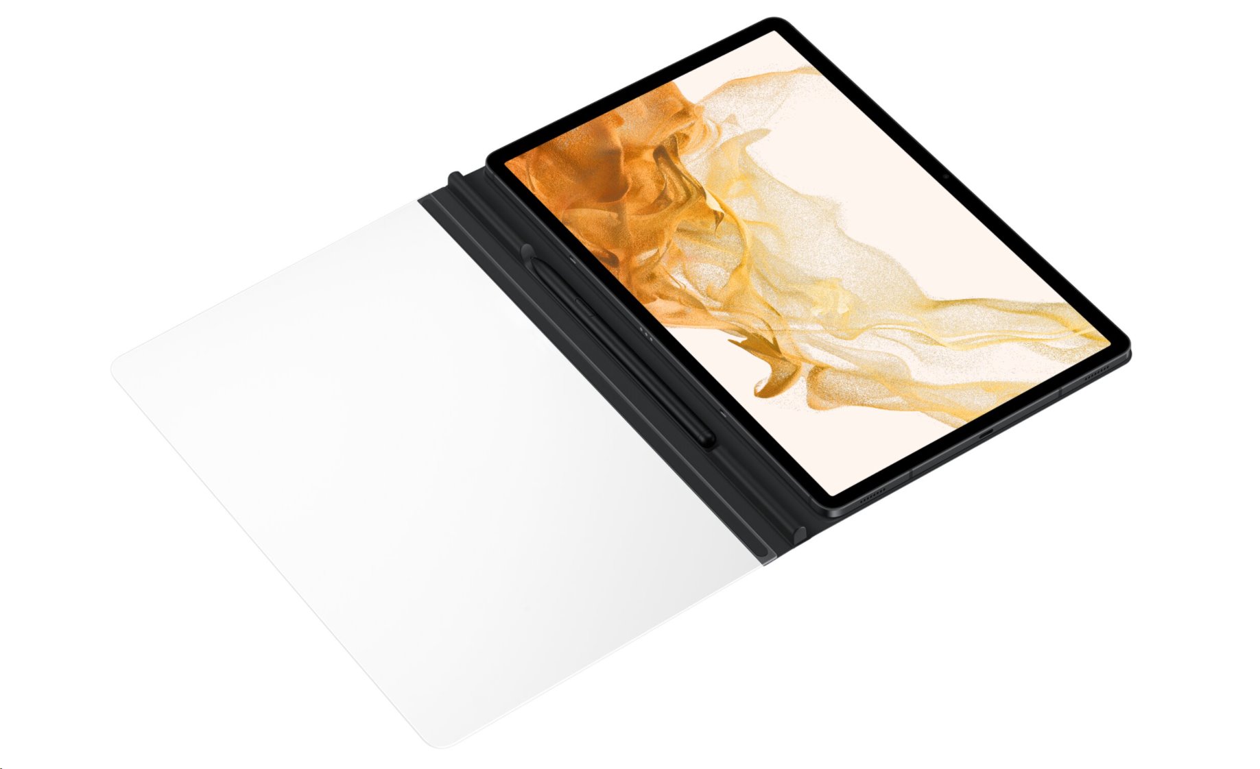 Priehľadné puzdro Samsung Note View EF-ZX800P pre Galaxy Tab S7 /S7 FE/S8 čierne