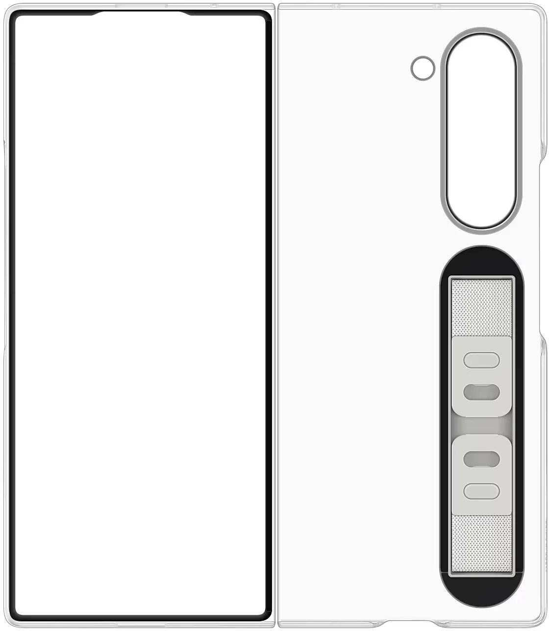 Priehľadný zadný kryt Samsung pre Z Fold6 číry