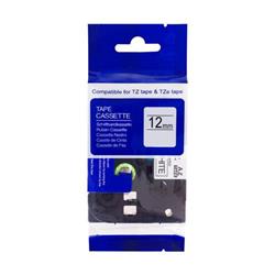 PRINTLINE kompatibilní páska s Brother HSe-631, 12mm, černý tisk/ žlutý podklad, bužírka