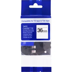 PRINTLINE kompatibilní páska s Brother TZE-261, TZ-261, 36mm, černý tisk/bílý podklad PLTB07 - Pásky a štítky