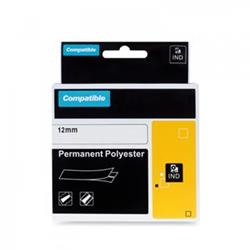 PRINTLINE kompatibilný páska s DYMO 622289, 12mm, 5.5m, čierna tlač/priehla p., RHINO polyes. PLTD67