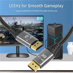 Pripojovací kábel PremiumCord DisplayPort 1.4 32,4 Gbit/s, rozlíšenie 8K, kovové a pozlátené konektory, 7 m