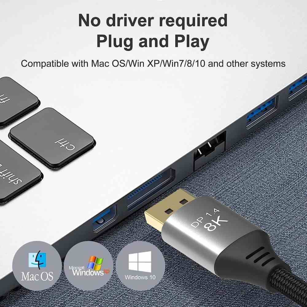 Pripojovací kábel PremiumCord DisplayPort 1.4