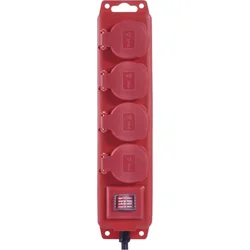 Prodlužovací kabel gumový – 4 zásuvky, 10m, 1,5mm2, IP44