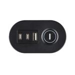 Prodlužovací zásuvka s USB Viking R33S