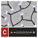 Profi LED connecting chain black, 5 m, indoor and outdoor, cold white