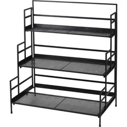 PROGARDEN Kovový stojan na kvety 3 poschodia, 91 cm