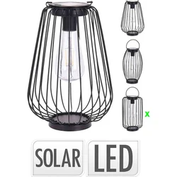 PROGARDEN Lampión s LED žiarovkou kovový 15,5 x 25,5 cm, veľký ovál