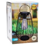 PROGARDEN Lucerna s LED žiarovkou kovová 15,5 x 25,5 cm, slza