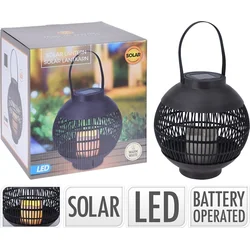 PROGARDEN Solárny lampáš so sviečkou LED, 22 x 23 cm