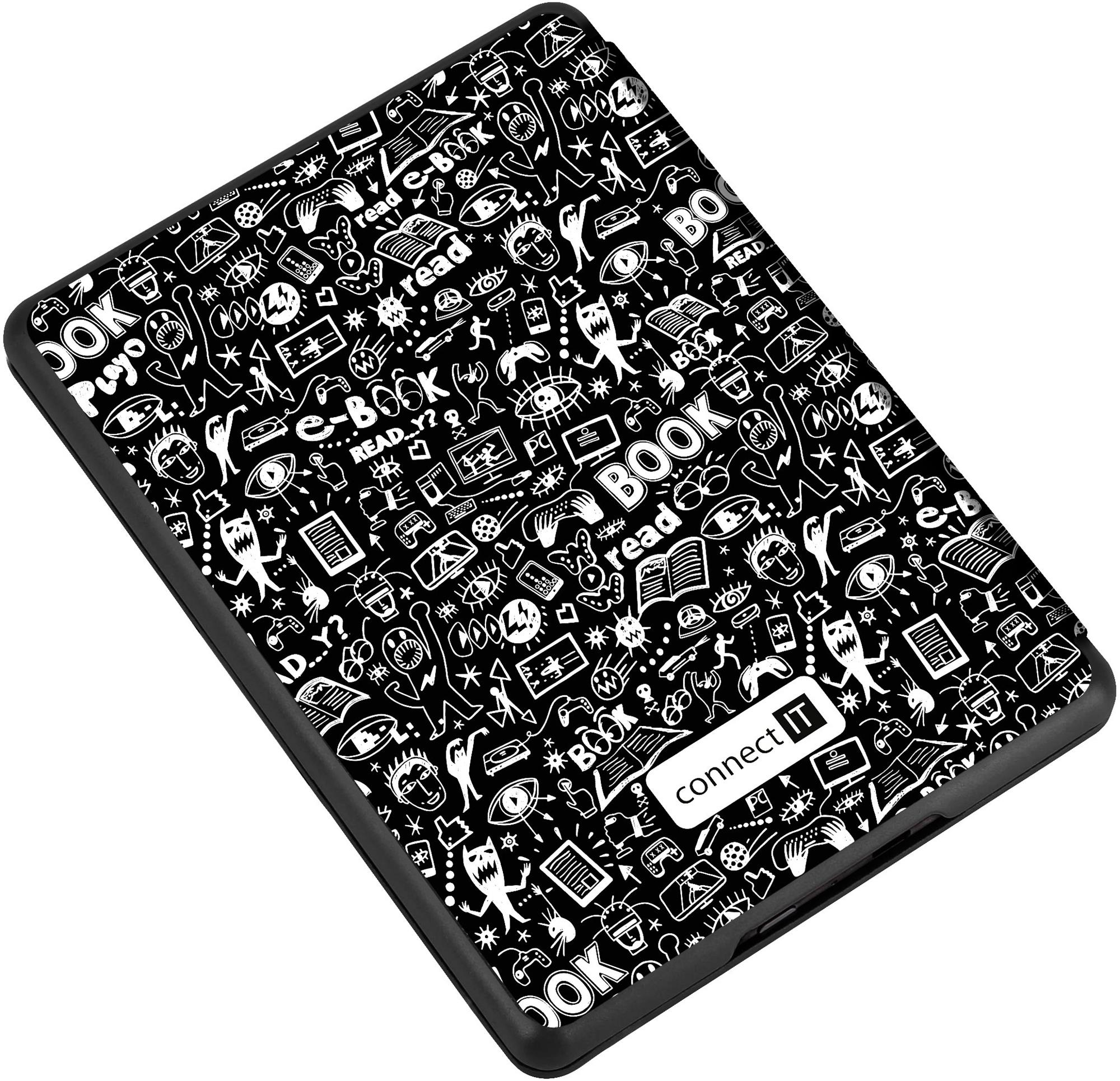 Puzdro CONNECT IT pre Amazon Kindle 2021 (11. gen.), DOODLE black