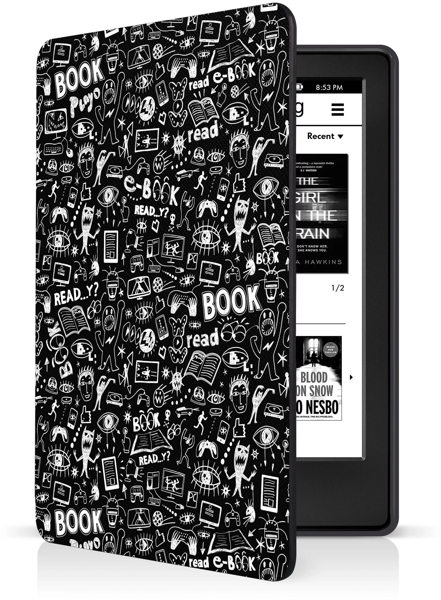 Puzdro CONNECT IT pre Amazon Kindle 2021 (11. gen.), DOODLE black