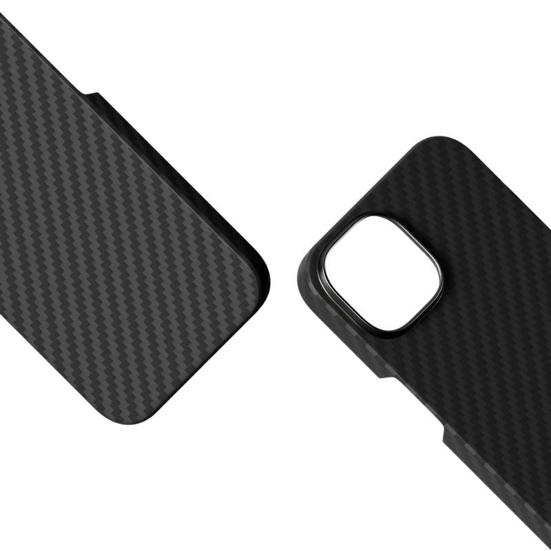 Puzdro Epico Mag+ Carbon pre iPhone 16 Plus - čierne