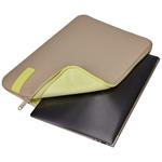 Puzdro na notebook Case Logic Reflect 14" REFPC114 - Plaza Taupe/Sunny Lime
