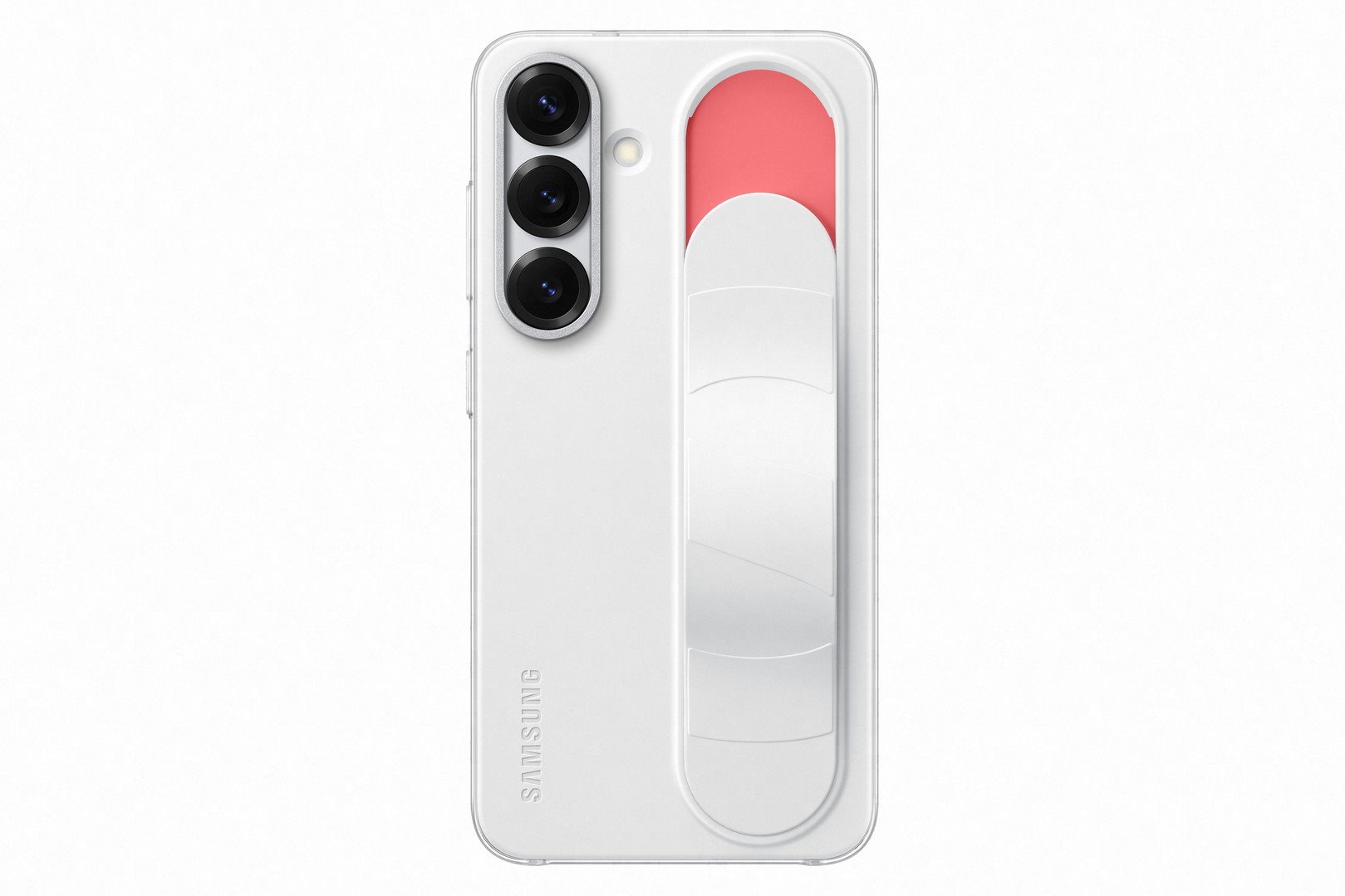 Puzdro Samsung Standing Grip pre Galaxy S25 biele