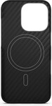 Puzdro Spello Carbon+ Mag+ pre iPhone 16 Pro – čierne