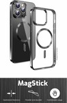 Puzdro Swissten Clear Jelly MagStick pre Apple iPhone 13 Mini, čierne