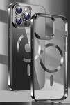 Puzdro Swissten Clear Jelly MagStick pre Apple iPhone 15, čierne
