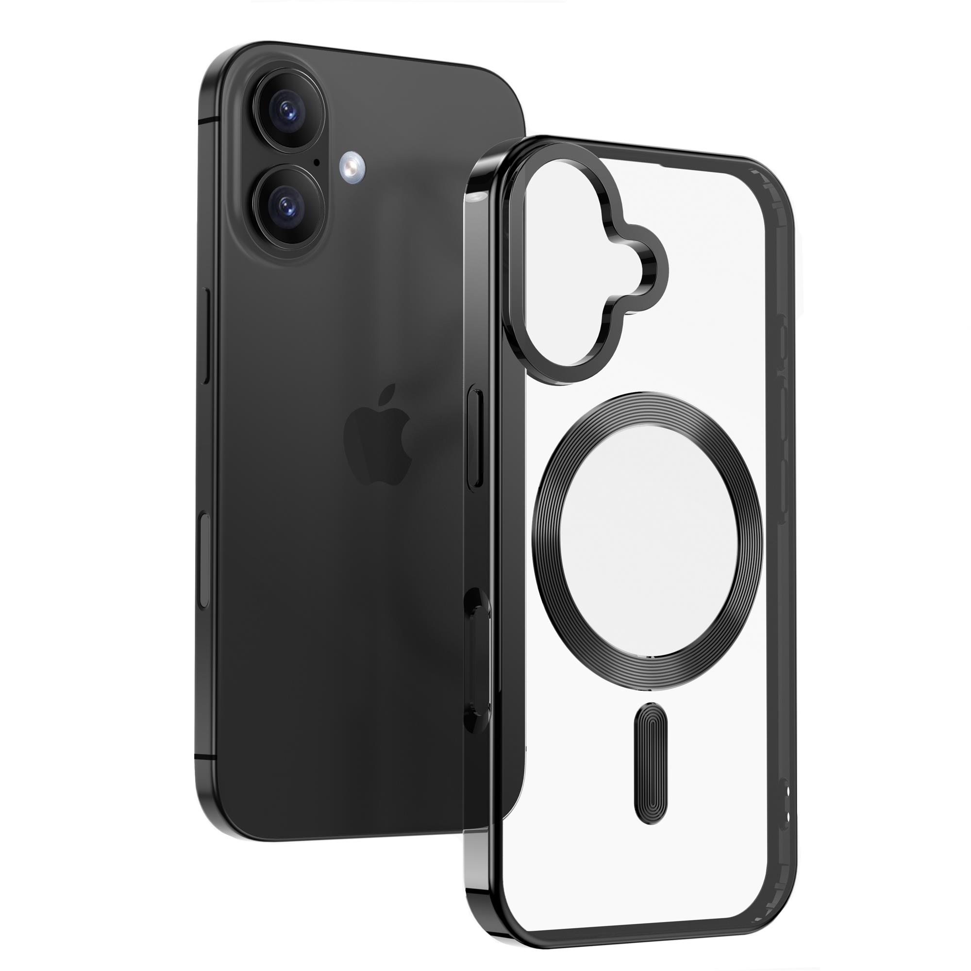 Puzdro Swissten Clear Jelly MagStick pre iPhone 17 Pro Max, čierne