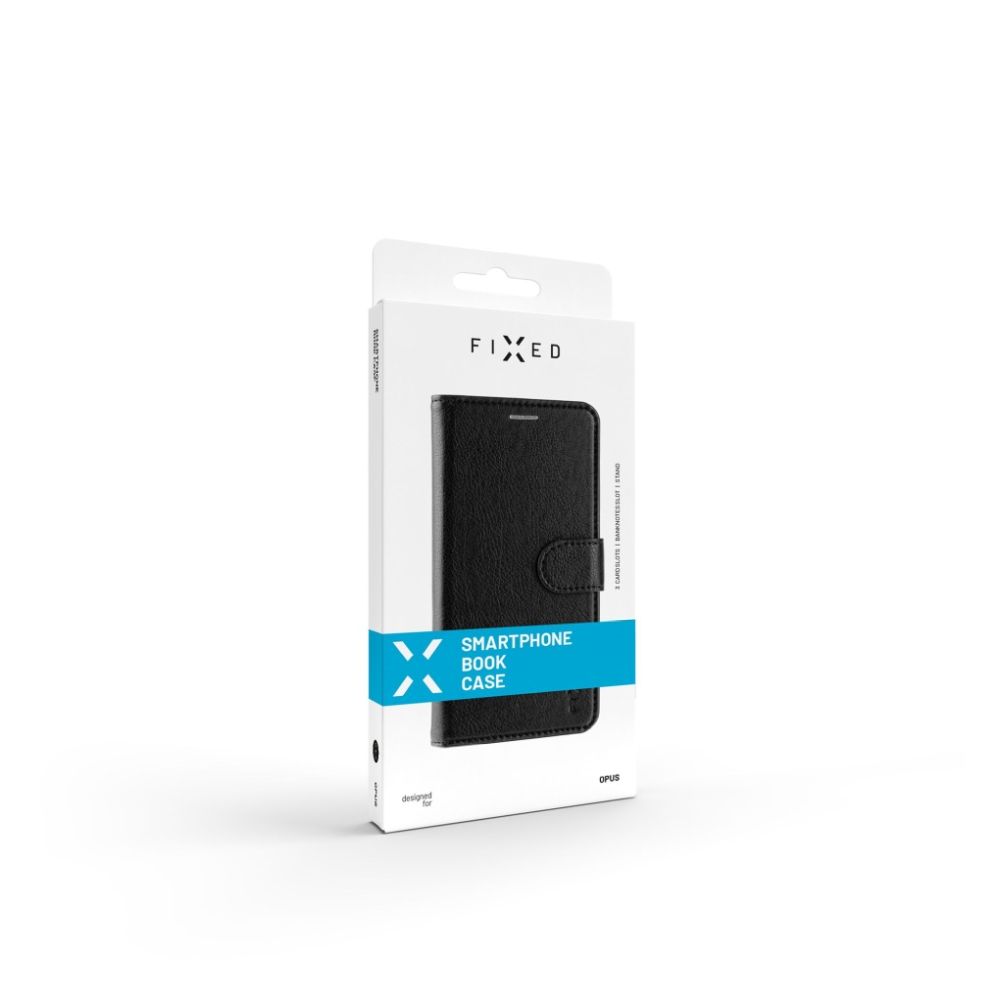 Puzdro typu kniha FIXED Opus pre Apple iPhone 15 Plus, čierne