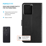 Puzdro typu kniha FIXED Opus pre Motorola Edge 50 5G, čierne