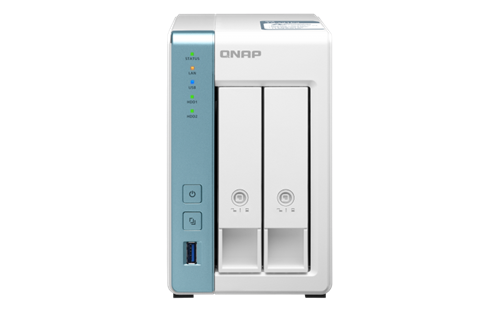 QNAP TS-231P3-2G (1,7GHz / 2GB RAM (až 8GB RAM) / 2x SATA / 1x GbE  /1x 2,5GbE /3x USB 3.2)
