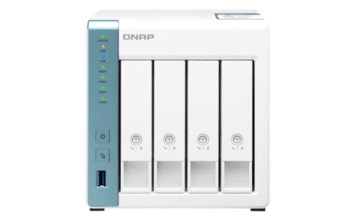 QNAP TS-431P3-4G (1,7 GHz / 4 GB RAM (až 8 GB RAM) / 4x SATA / 1x GbE / 1x 2,5 GbE / 3x USB 3.2)