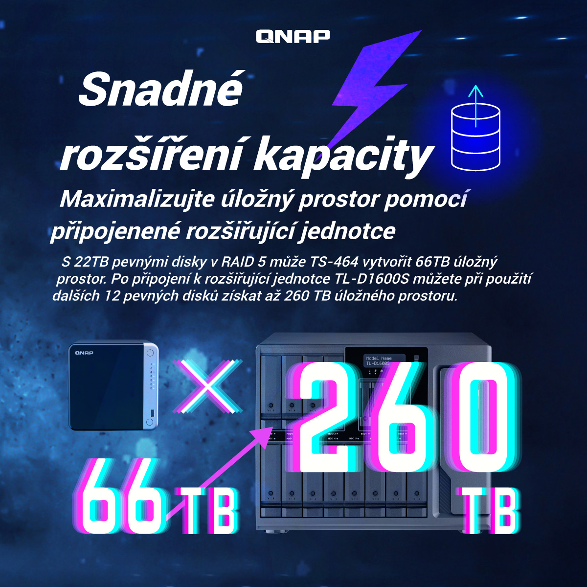 QNAP TS-464-8G 8GB RAM, HDMI 4K