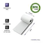 Qoltec papierová rolka - termopapier Š57/N20/D17, bez BPA