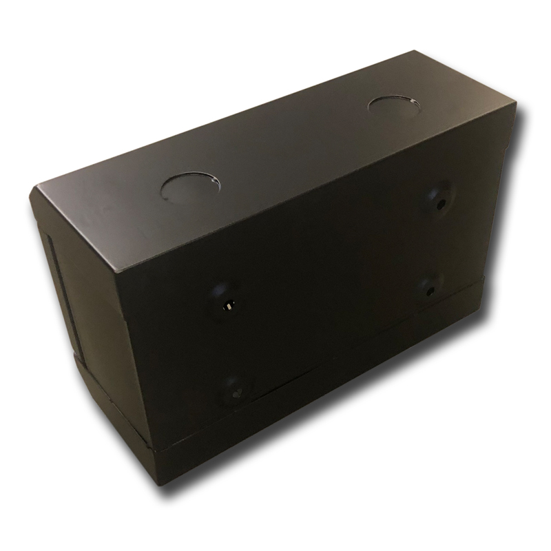 RACK DATACOM 10" nástenný rack 4U/140 mm (sklo) čierny