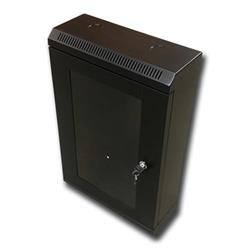 RACK DATACOM 10" nástěnný rozvaděč 12U/140 mm (sklo) černý