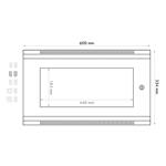 RACK DATACOM 19" nástěnný rozvaděč jednodílný 6U/450mm šedý