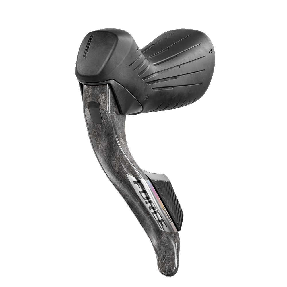 Řadící/hydraulická disková brzda SRAM FORCE AXS E1 Stealthamajig connected, přední brzdová