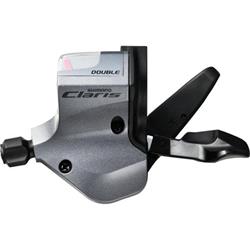 Řadící páčka SHIMANO CLARIS SL-2400 levá 2 rychl objímka s ukaz lanko 1800 mm