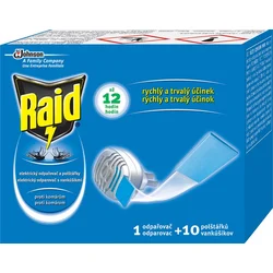 Raid elektrický suchý polštářek 10 ks + strojek