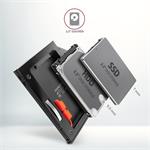Rám AXAGON RSS-CD09 pre 2,5" SSD/HDD pre slot DVD, 9,5 mm, LED, hliník