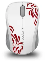 Rapoo 3100p Bezdrátová optická myš 5,8GHz. Bezkonkurenční výdrž baterie až 18 měsíců White